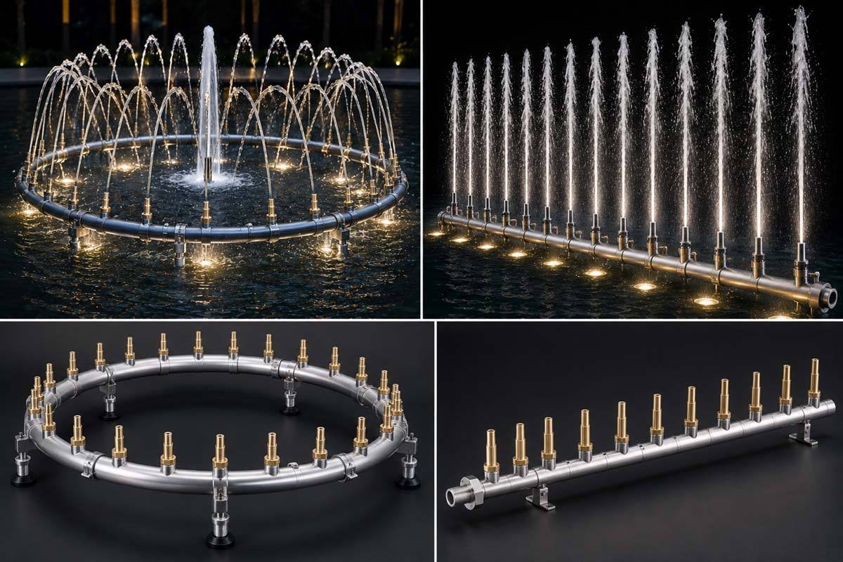 Spray Ring and Linear Lines